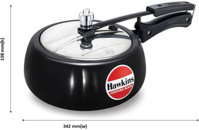 Hawkins Contura Black 2 L Pressure Cooker(Aluminium) available at flipkart for Rs.1395