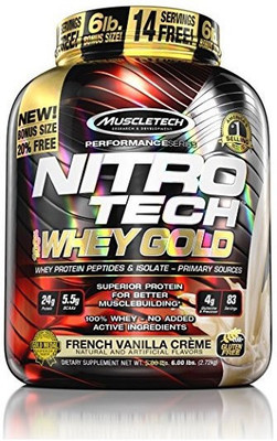 

Muscletech Nitrotech Whey Gold Whey Protein(2.72 kg, French Vanilla Crème)