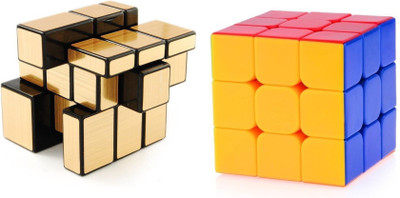 

Speoma Golden Mirror & Printed (Sticker less) Cube Combo (2 Pieces)(2 Pieces)