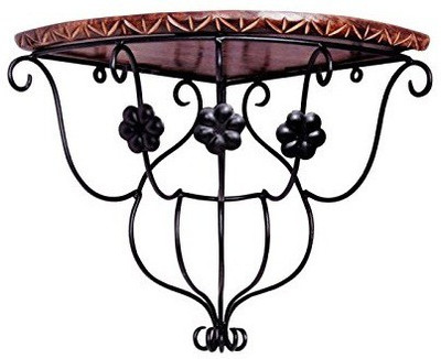 

Desi Karigar Wooden, Iron Wall Shelf(Number of Shelves - 1)