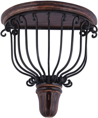 

Desi Karigar Wooden, Iron Wall Shelf(Number of Shelves - 1)