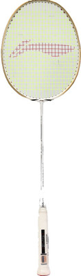 

Li-Ning G FORCE 350 Gold, White Strung Badminton Racquet(S2, 85 g)