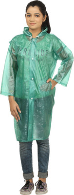 

Finery Self Design Boys & Girls Raincoat, Green