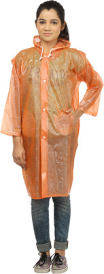 

Finery Self Design Boys & Girls Raincoat, Orange