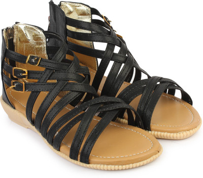 

Bonzer Women Black Flats