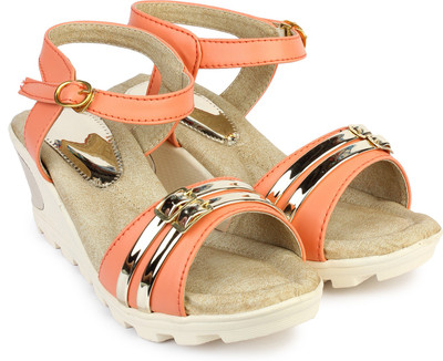 

Bonzer Women Orange Wedges