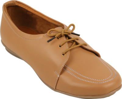 

TISKA Beige Oxfords Casuals For Women(Beige