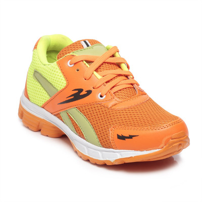 

TEN Orange::Green Mesh Sports Shoes Walking Shoes For Men(Orange