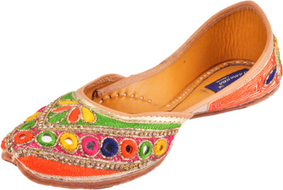 

Tamanna punjabi fancy Jutis For Women(Orange