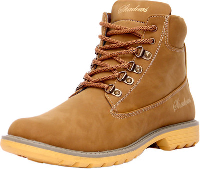 

Shadows Trekking & Hiking Shoes Boots For Men(Tan