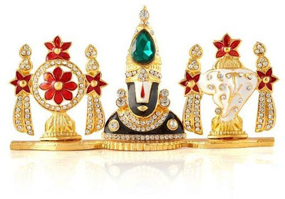 

Kulin Lord Tirupathi Balaji Idol For Car Dashboard | Home Decor | Gifting Decorative Showpiece - 5.9 cm(Alloy, Multicolor)