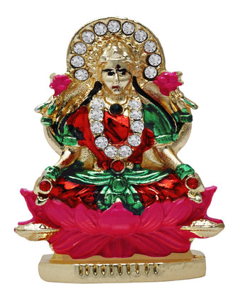 

Kulin Goddess Laxmi | Lakshmi Idol For Car Dashboard | Home Decor | Gifting Decorative Showpiece - 5 cm(Alloy, Multicolor)