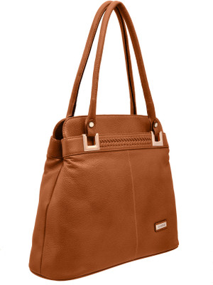 

JFL-Jewellery For Less Women Formal Brown Genuine Leather Shoulder Bag
