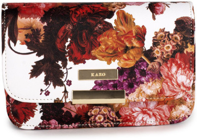 

KAZO Women Casual Red PU Sling Bag