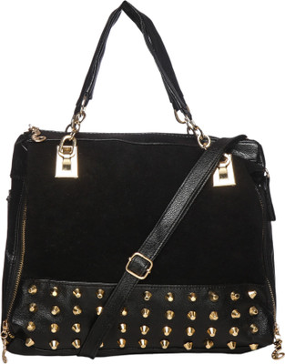 

MONOKROME NEW YORK Women Evening/Party Black PU Messenger Bag