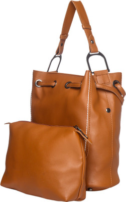 

MONOKROME NEW YORK Women Casual Brown PU Shoulder Bag