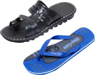 

Indistar Slippers, Blue/grey::black