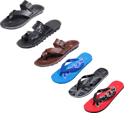 

Indistar Slippers, Printed black::blue::red::brown ::black::black