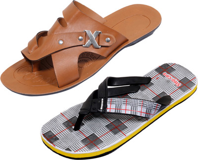 

Indistar Slippers, White check::brown