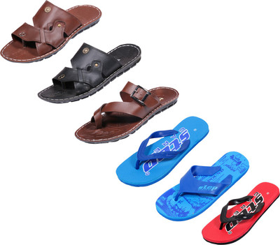 

Indistar Slippers, Blue::red::printed blue::brown ::black::brown