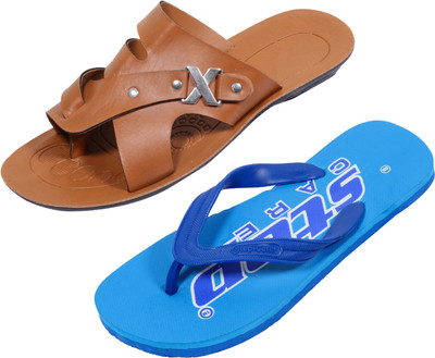 

Indistar Slippers, Blue::brown
