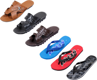 

Indistar Slippers, Printed black::blue::red::black::brown ::brown