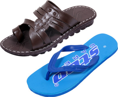 

Indistar Slippers, Blue::brown