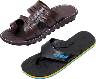 

Indistar Slippers, Black step::brown