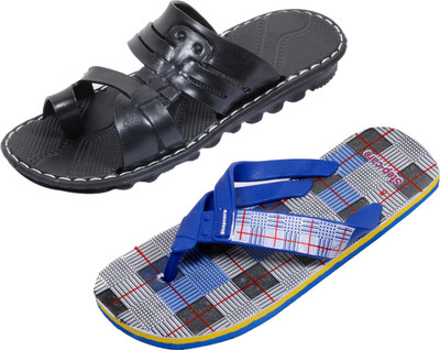 

Indistar Slippers, Blue check::black