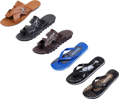 

Indistar Slippers, Brown ::blue/grey::black::black::brown ::brown