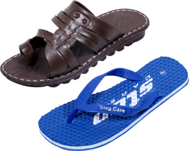 

Indistar Slippers, Dotted blue::brown