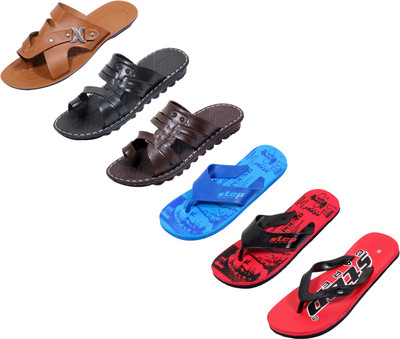 

Indistar Slippers, Red::printed blue::printed red::black::brown ::brown