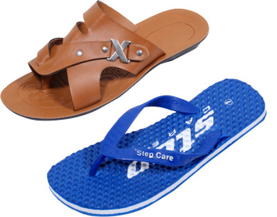

Indistar Slippers, Dotted blue::brown