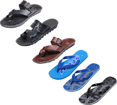 

Indistar Slippers, Printed blue::printed black::blue::brown ::black::black