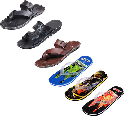 

Indistar Slippers, Black::ifel blue::printed black::brown ::black::black