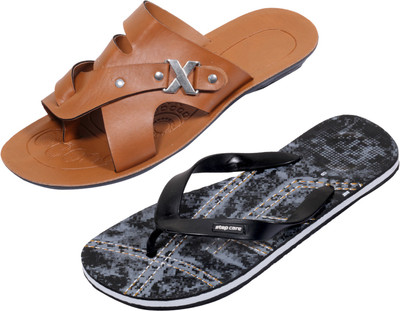 

Indistar Slippers, Printed black::brown