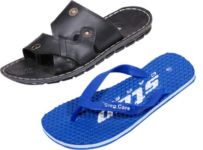 

Indistar Slippers, Dotted blue::black