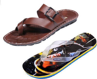 

Indistar Slippers, Printed black::brown
