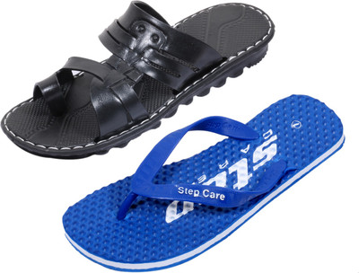 

Indistar Slippers, Dotted blue::black