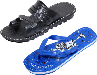 

Indistar Slippers, Blue ::black