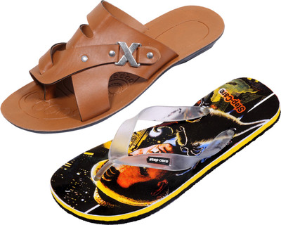 

Indistar Slippers, Printed black::brown