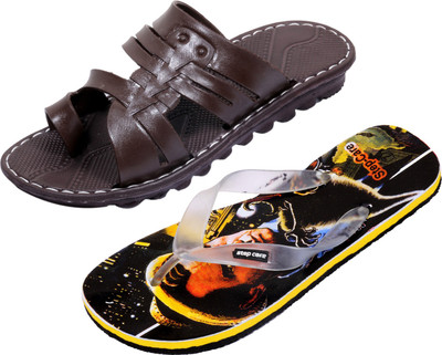 

Indistar Slippers, Printed black::brown