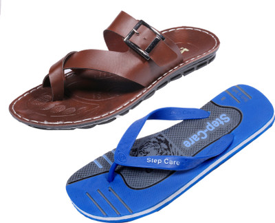 

Indistar Slippers, Blue/grey::brown