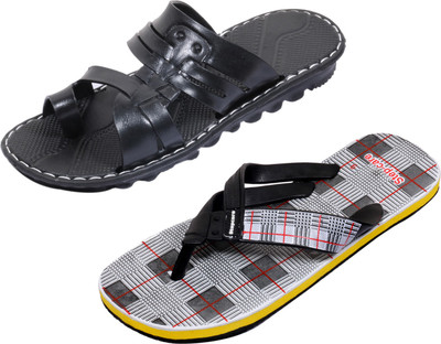 

Indistar Slippers, White check::black
