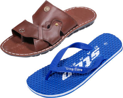 

Indistar Slippers, Dotted blue::brown