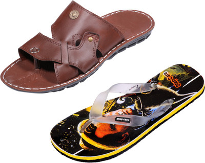 

Indistar Slippers, Printed black::brown