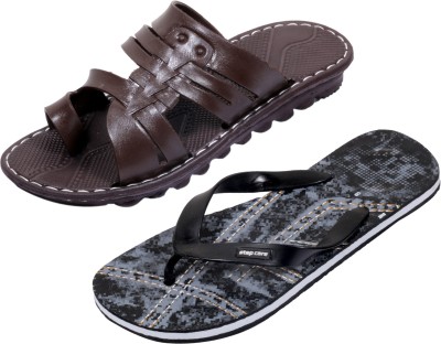 

Indistar Slippers, Printed black::brown