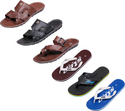 

Indistar Slippers, Plain blue::brown step::black step::brown ::black::brown