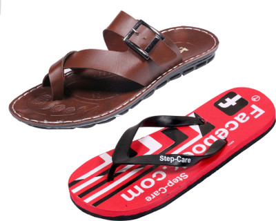 

Indistar Slippers, Printed red::brown