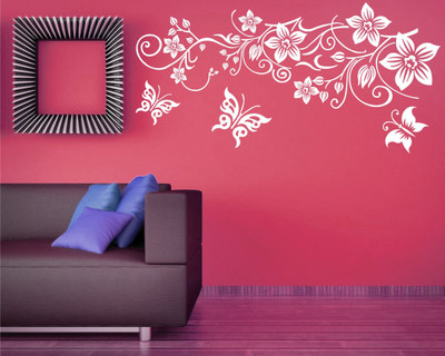 

Wall Guru  Adhesive Sticker(Pack of 1, White